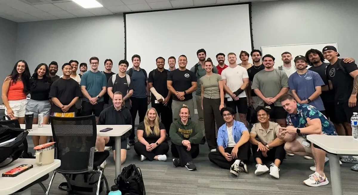 Dr. Chris Garcia with Doctor of Physical Therapy students